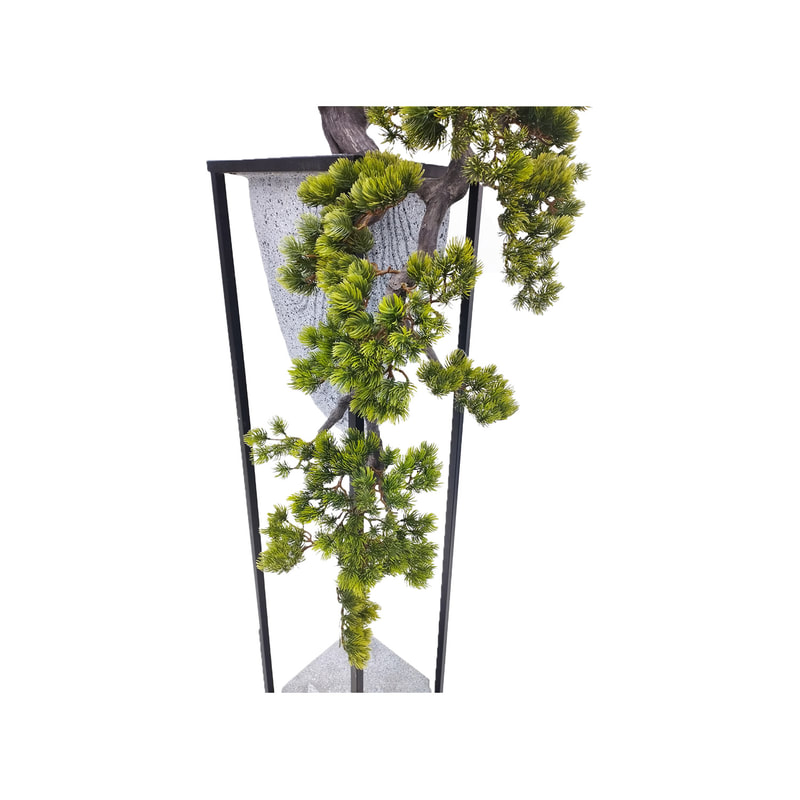 P-NN134-NT Type 5 200cm high 'nearly natural' bonsai Pine tree on steel frame