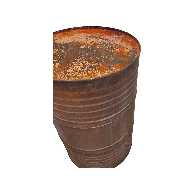 P-OL802-DS Type 2 theme barrel rusted and distressed