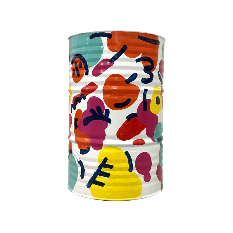 P-OL824-MC Type 7 theme barrel with grafitti 