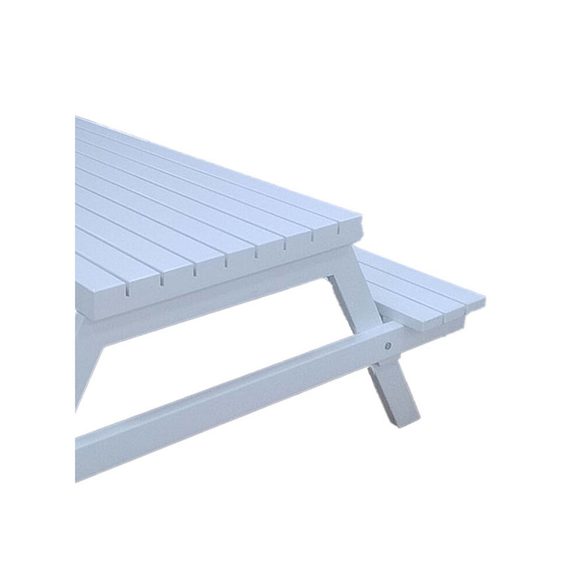 P-PB801-WH 192cm Foldable picnic bench in white