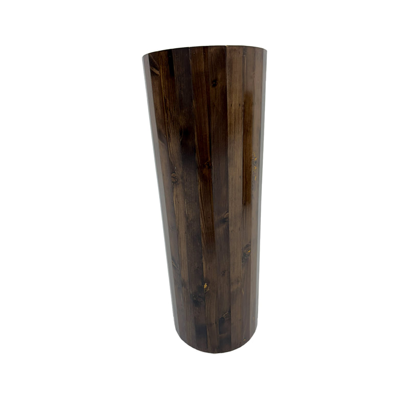 P-PD101-WW 110cm type 1 pallet wood pedestal with fitted white top