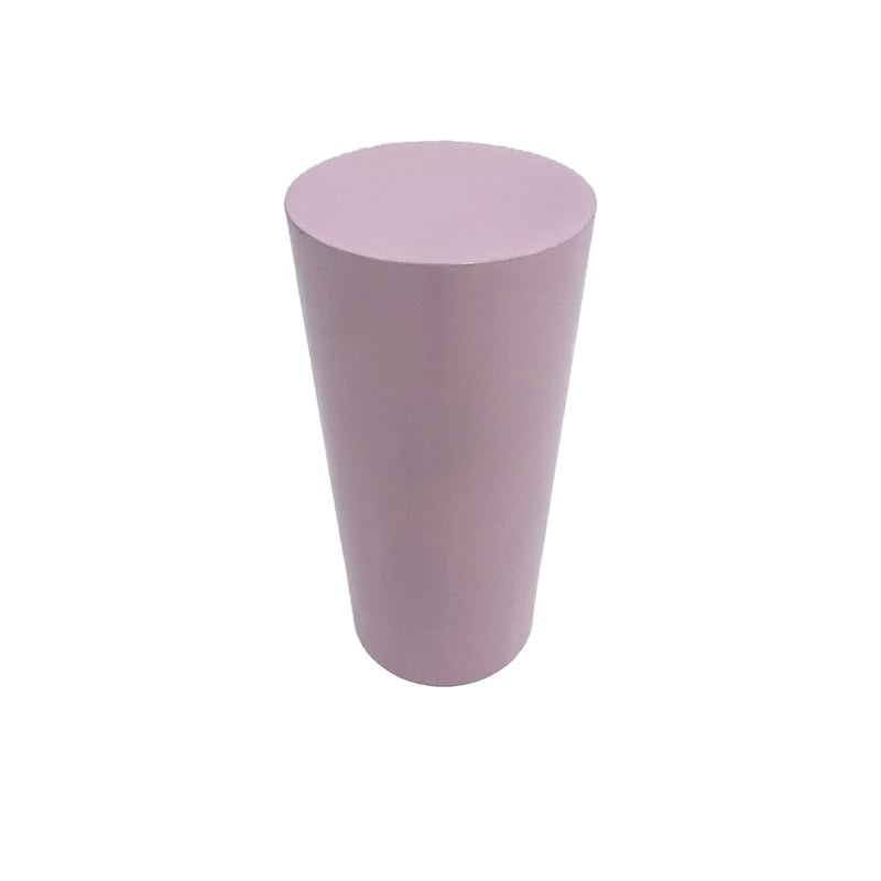 P-PD105-PP 90cm type 5 pastel pink round metal display pedestal