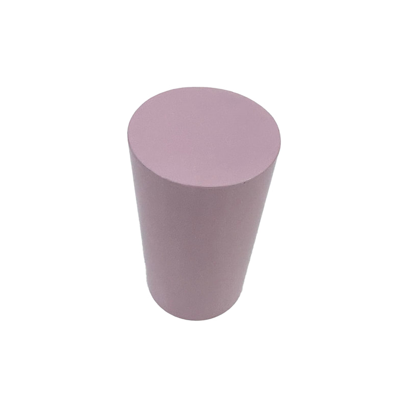 P-PD106-PP 75cm type 6 pastel pink round metal display pedestal