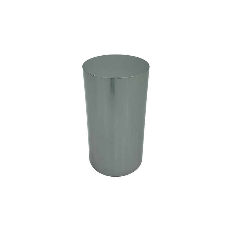 P-PD106-SI 75cm type 6 silver round metal display pedestal