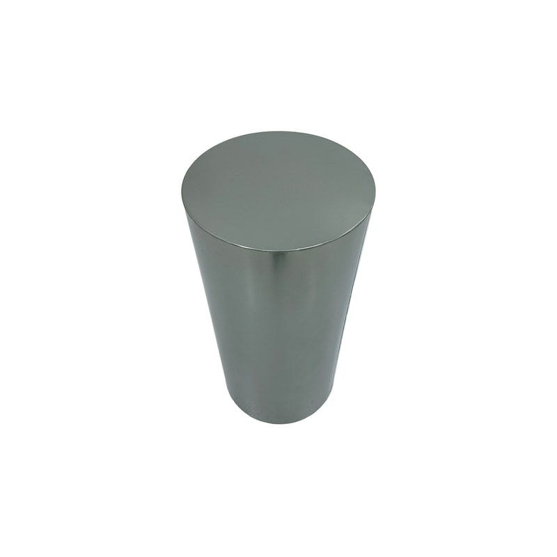 P-PD106-SI 75cm type 6 silver round metal display pedestal