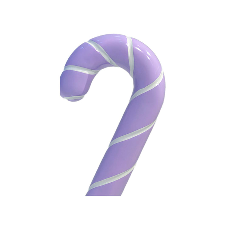 P-PH104-PR 125cm high purple candy cane