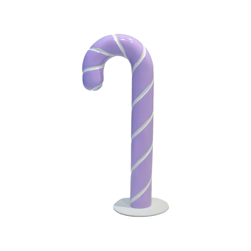 P-PH104-PR 125cm high purple candy cane