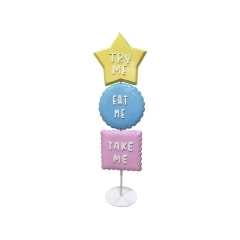 P-PH105-MC 197cm high multi-coloured biscuit stack