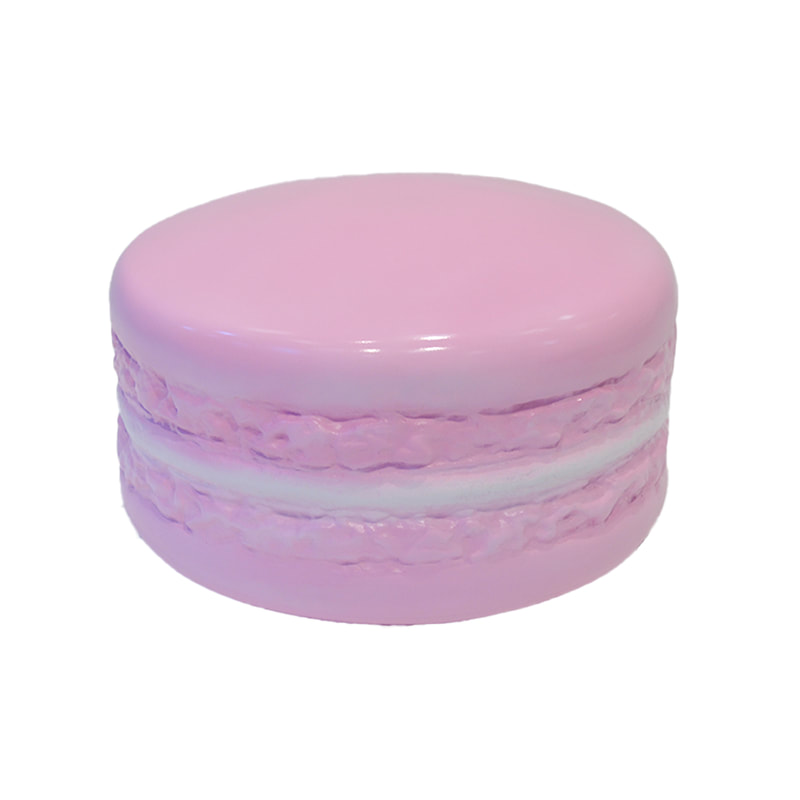 P-PH110-PI 60cm high pink macaron with white filling