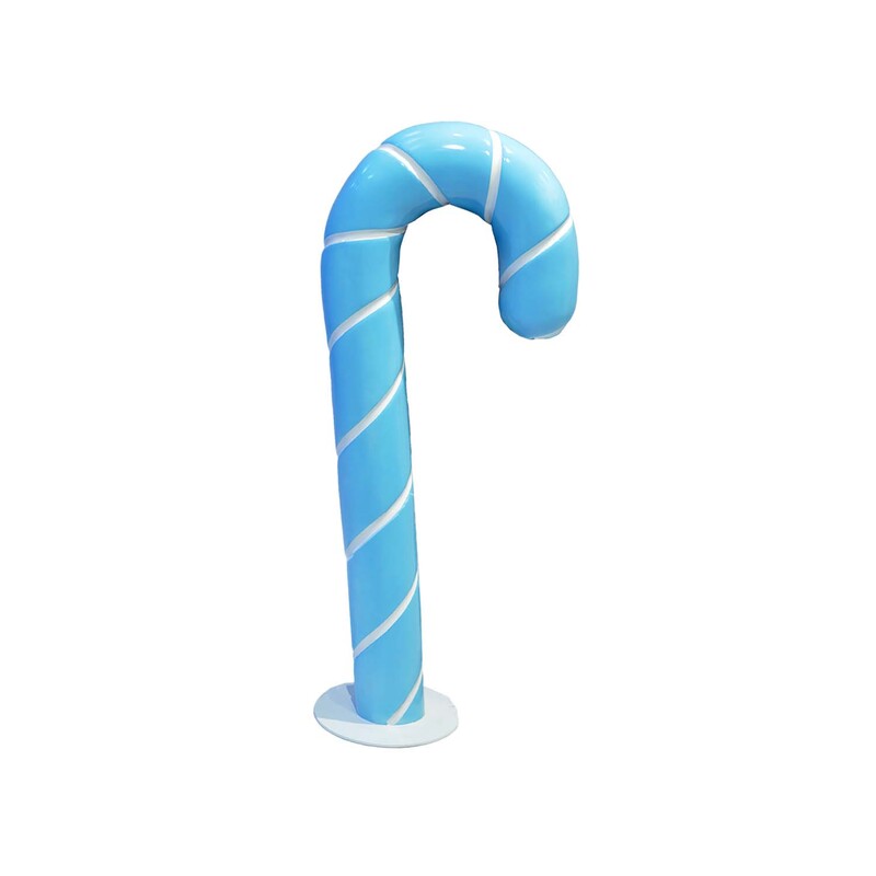 P-PH111-LB 157cm high light blue candy cane
