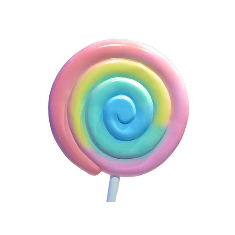 P-PH112-MC 160cm high giant lollipop in colourful swirl design