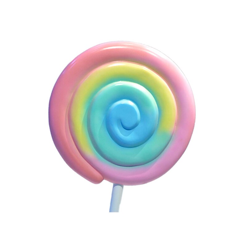 P-PH113-MC 152cm high giant lollipop in colourful swirl design