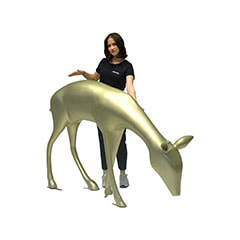 Reindeer - 127cm - Gold P-PH120-GD​