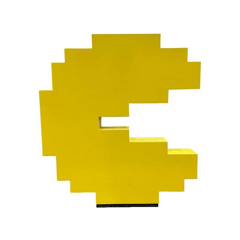 P-PH123-YL 60cm Pac-Man in yellow