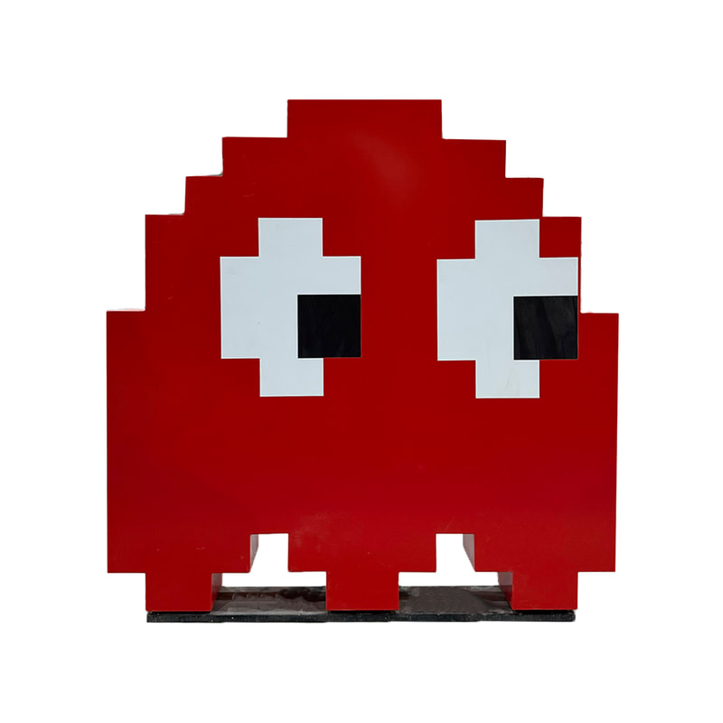 P-PH124-RE 60cm Pac-Man's ghost Blinky in red