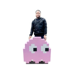 Pac-Man - Ghost Pinky - Pink ​P-PH125-PI