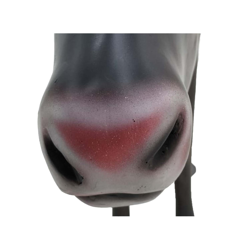 P-PH132-LI Life-size Rudolph the reindeer with red nose