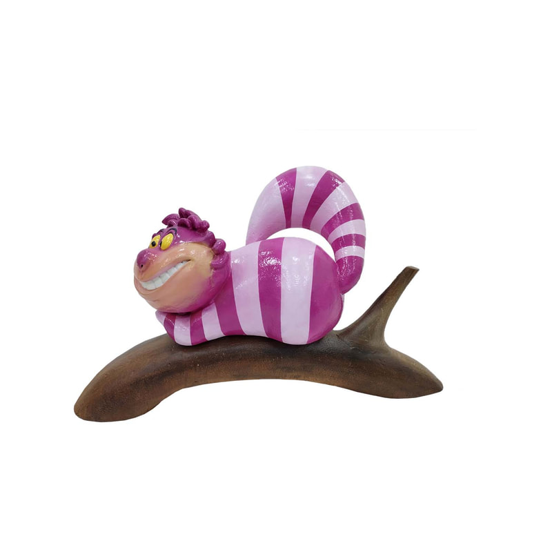 P-PH144-MC Cheshire cat on tree branch