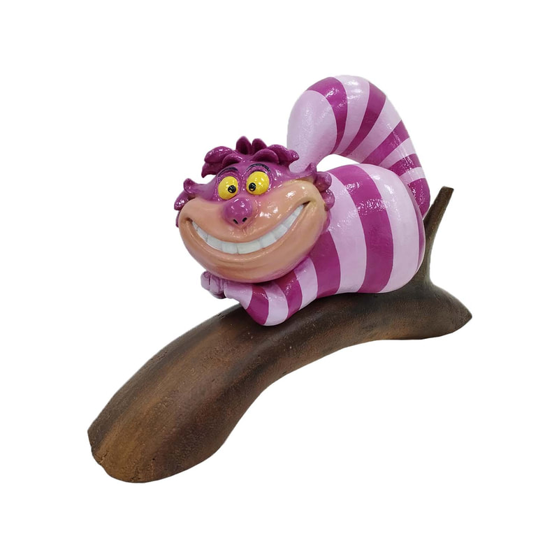 P-PH144-MC Cheshire cat on tree branch