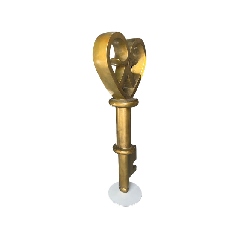 P-PH145-GD 180cm Key in gold
