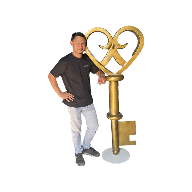 P-PH145-GD 180cm Key in gold