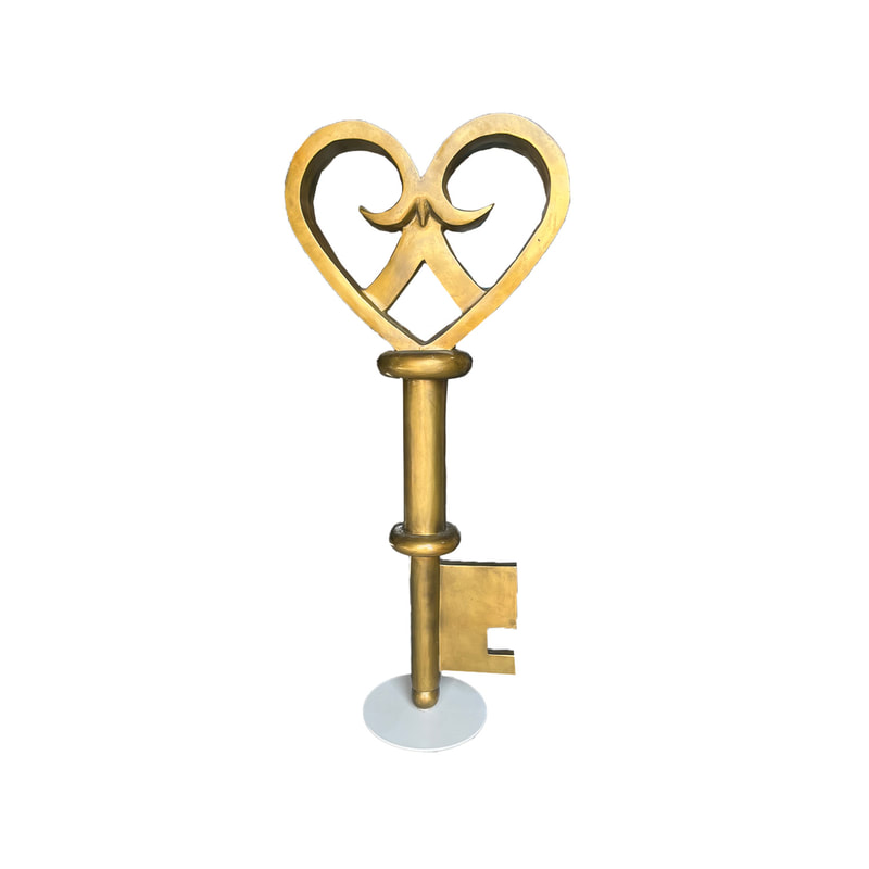 P-PH145-GD 180cm Key in gold