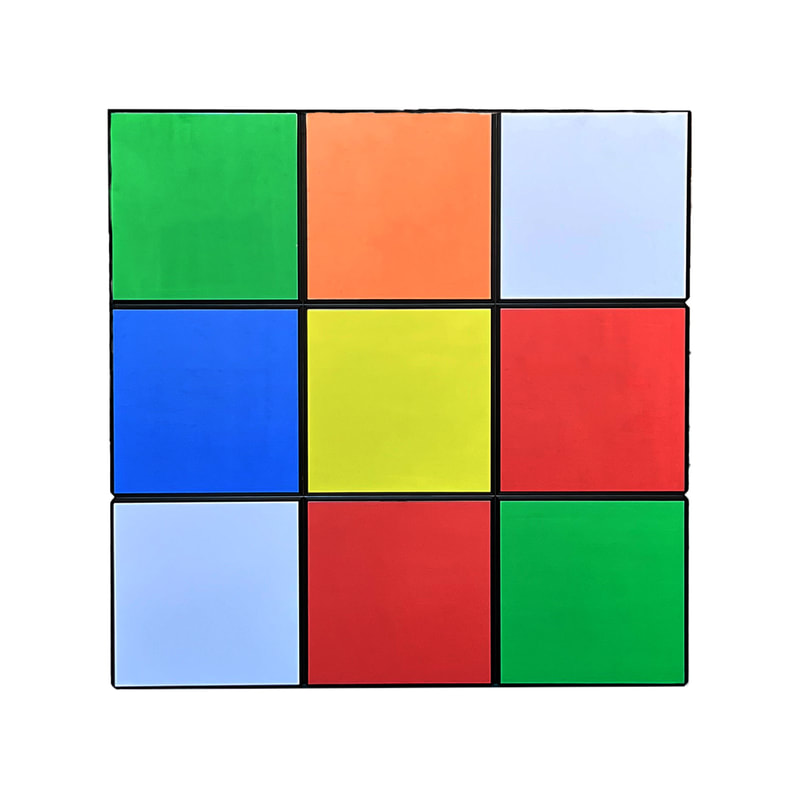 P-PH147-MC 100cm Rubix cube unsolved