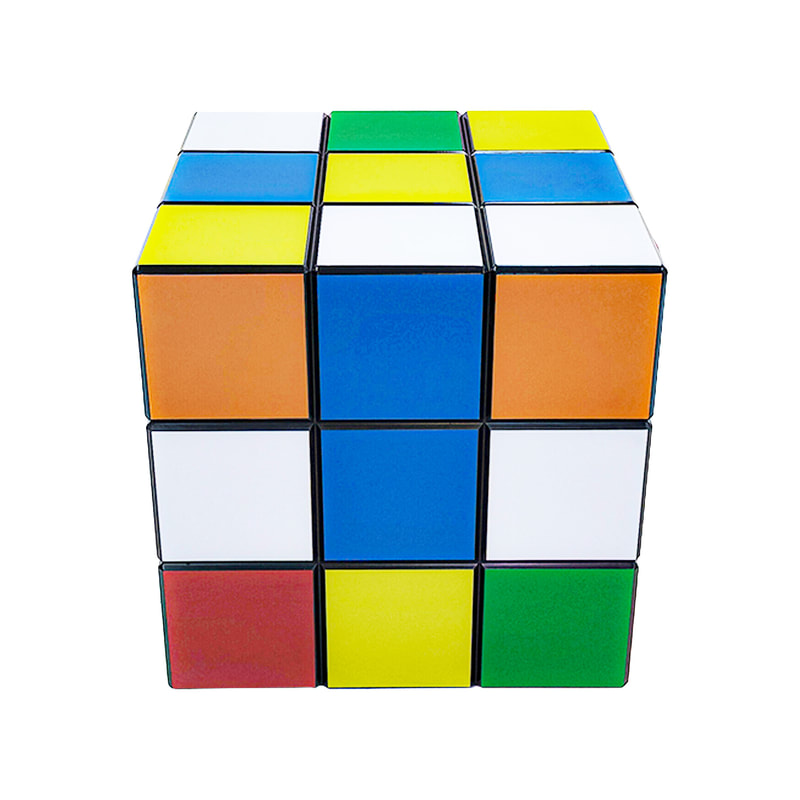 P-PH148-MC 60cm Rubix cube unsolved