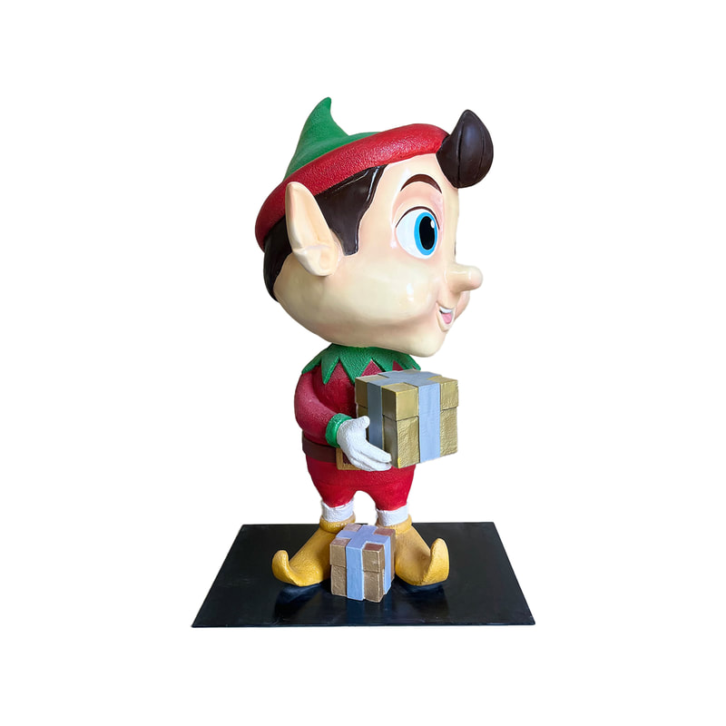 P-PH156-MC Type 1 male elf holding a gift box