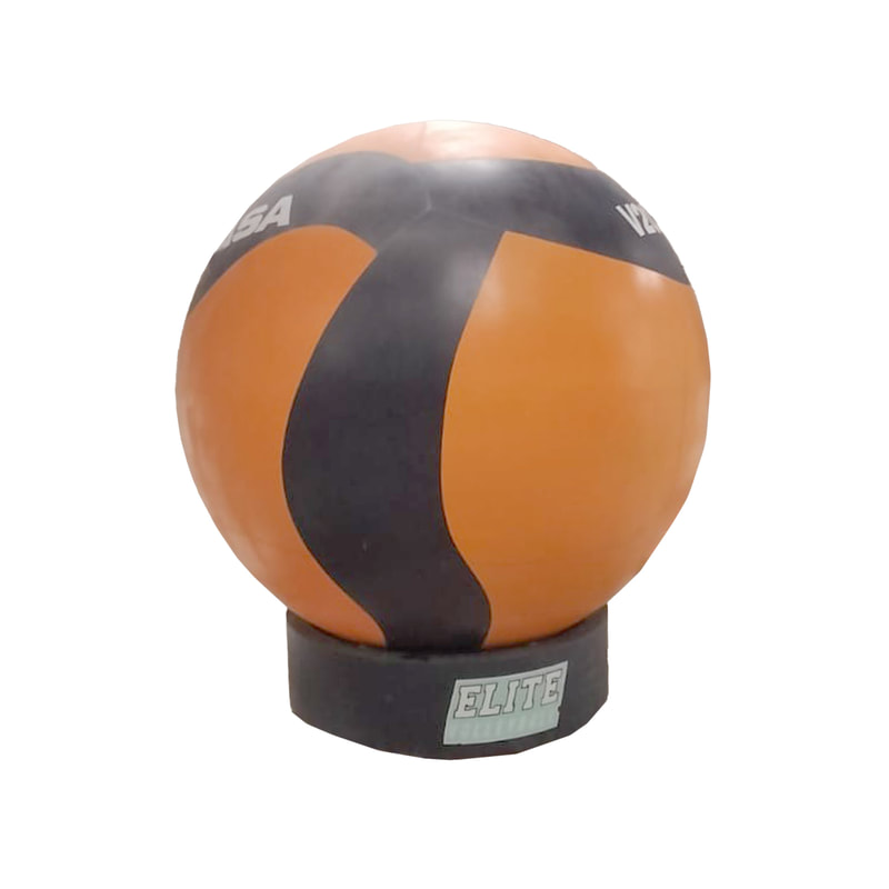 P-PH159-MC 260cm Mikasa volleyball on blue stand