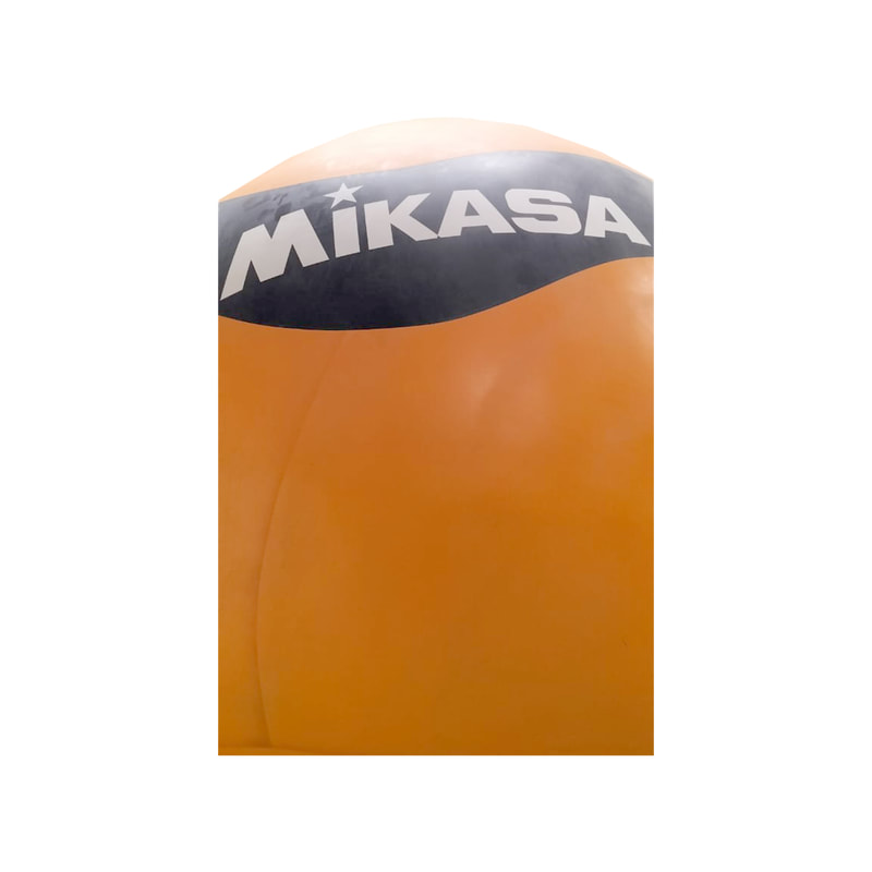 P-PH159-MC 260cm Mikasa volleyball on blue stand