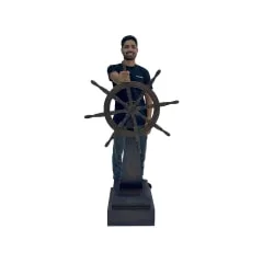 Captain's Wheel - Natural Wood P-PH160-NW