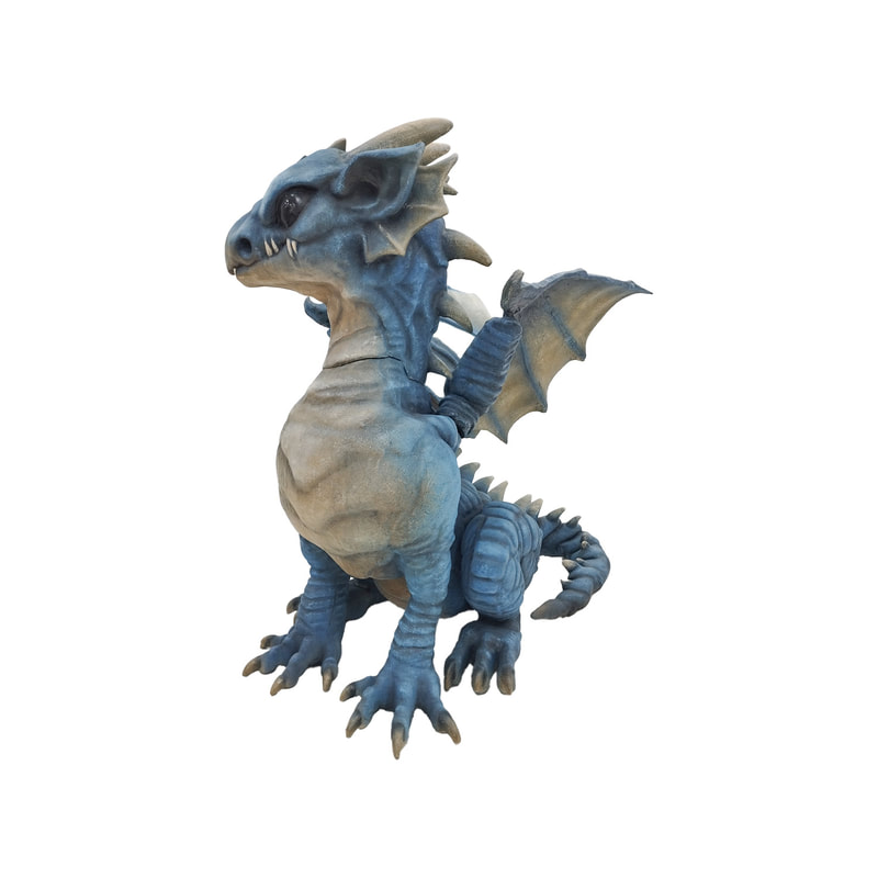 P-PH169-BU 220cm dragon in blue