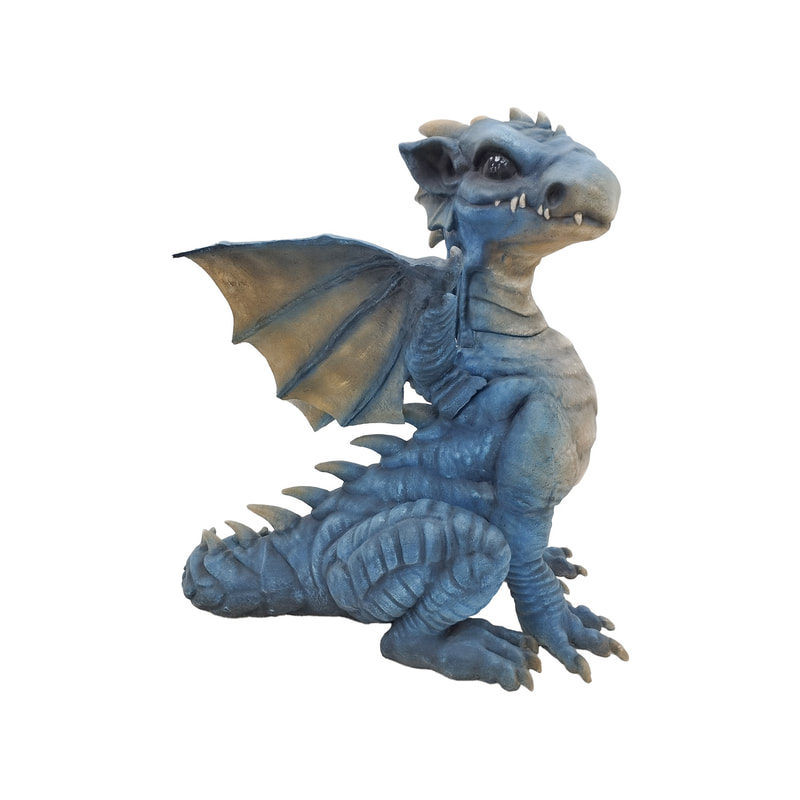 P-PH169-BU 220cm dragon in blue
