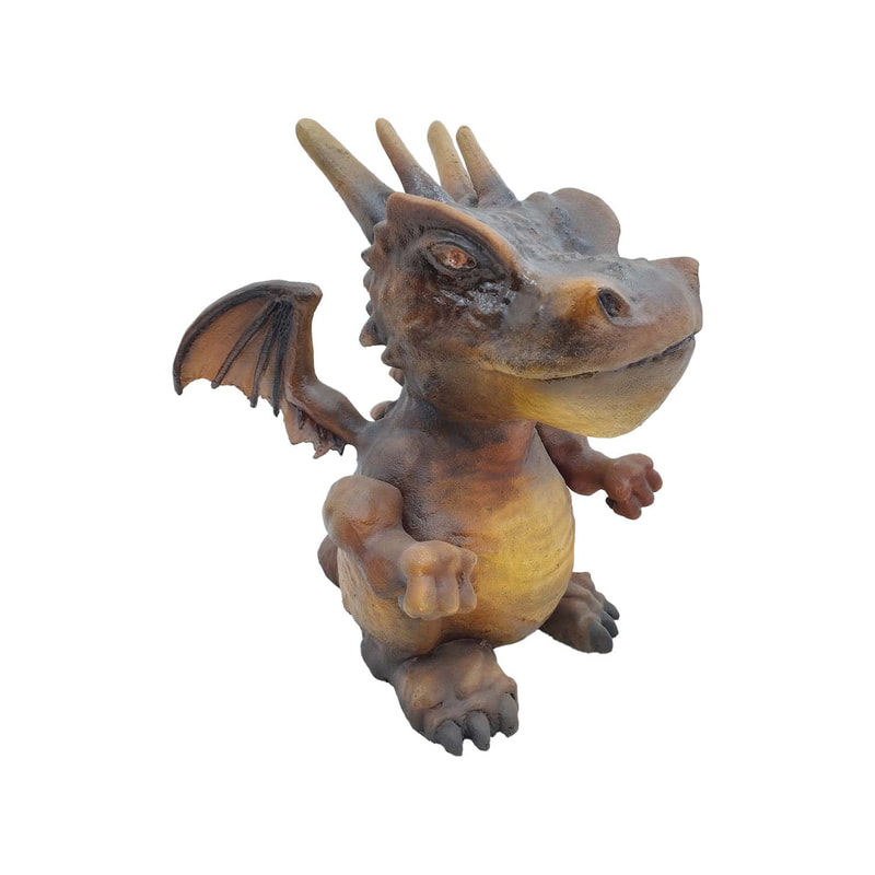 P-PH170-BR 120cm baby dragon with removable wings