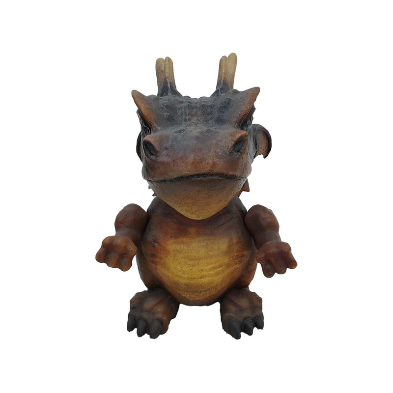 P-PH170-BR 120cm baby dragon with removable wings