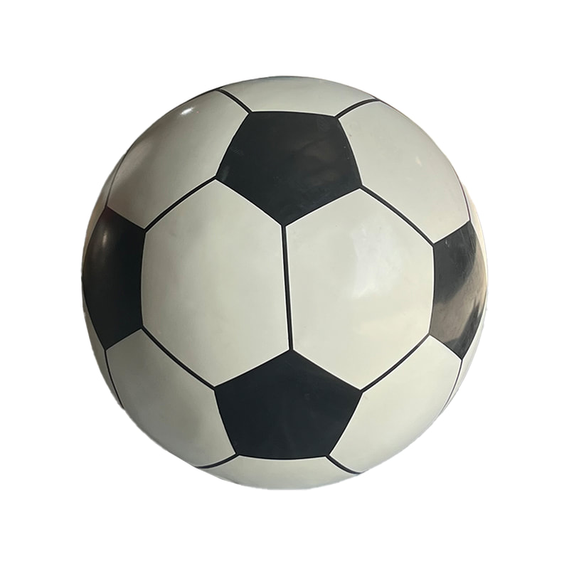 P-PH173-BW 80cm medium football in black & white