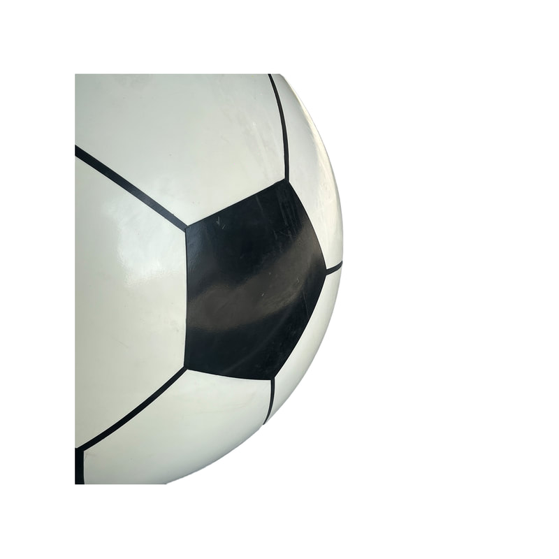 P-PH173-BW 80cm medium football in black & white