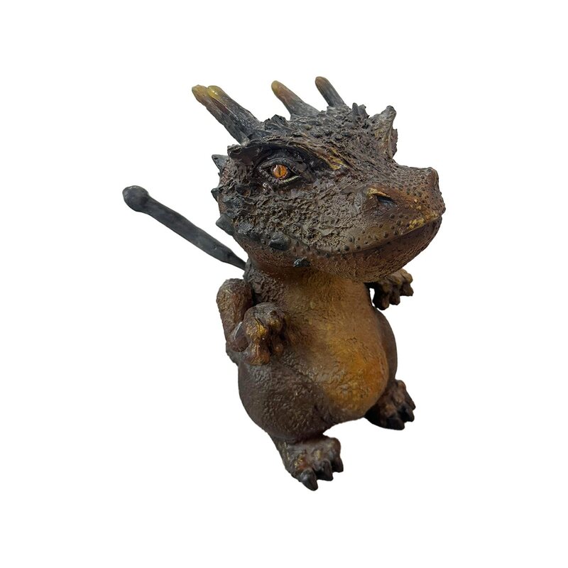 P-PH175-BR 40cm baby dragon model in brown