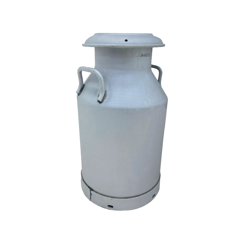 P-PH178-SI 63cm classic milk churn in silver