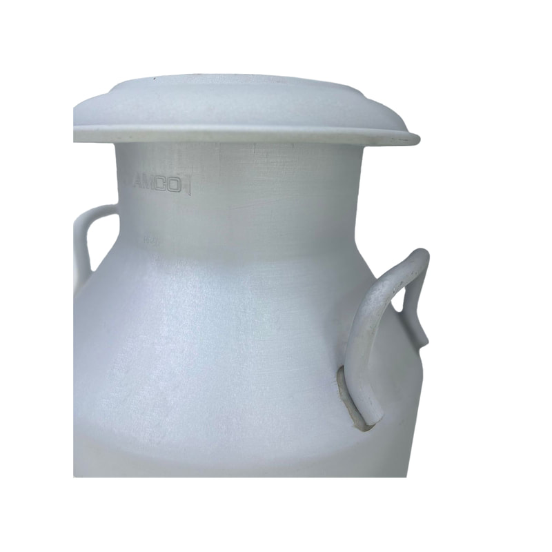 P-PH178-SI 63cm classic milk churn in silver