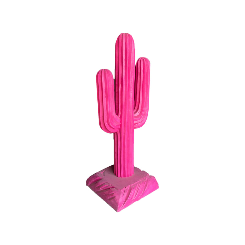 P-PH181-HP Type 1 colourful cactus in hot pink