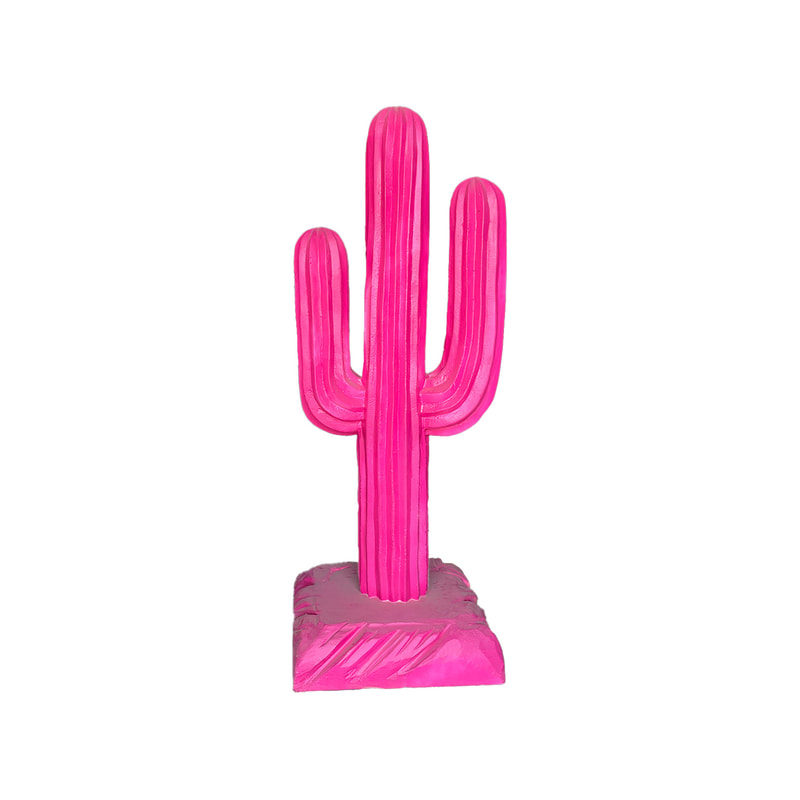 P-PH181-HP Type 1 colourful cactus in hot pink
