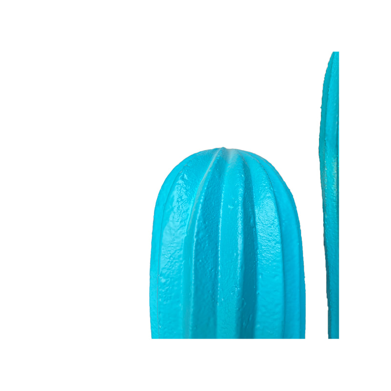 P-PH182-TQ Type 1 colourful cactus in turquoise