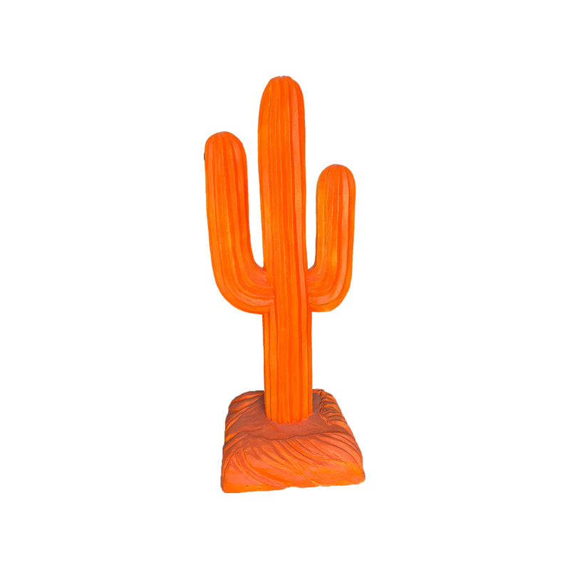 P-PH184-OR Type 1 colourful cactus in orange