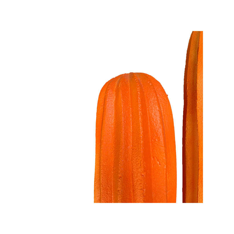 P-PH184-OR Type 1 colourful cactus in orange