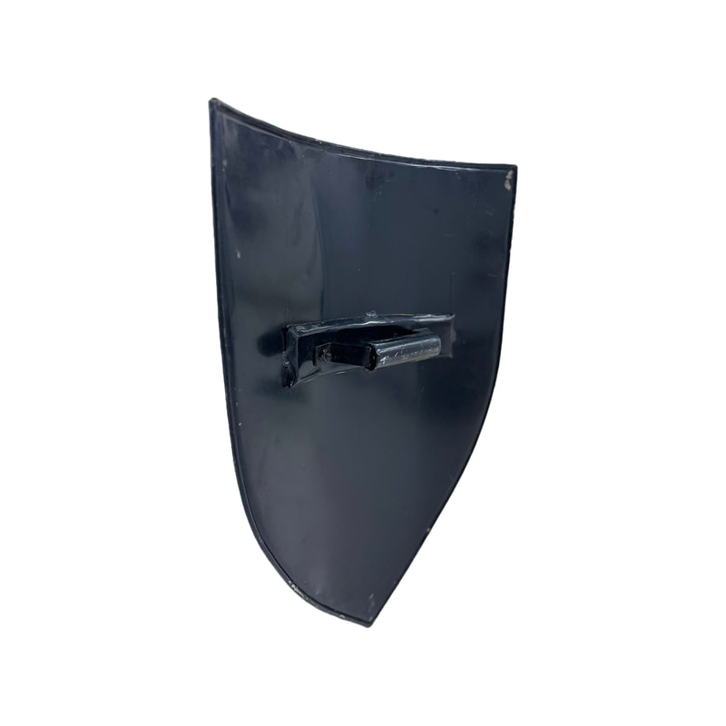 P-PH193-MC Type 1 metal medieval shield with quartering 