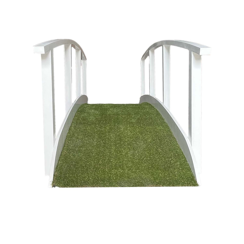 P-PH196-WH 300cm bridge in white with non-slip floor