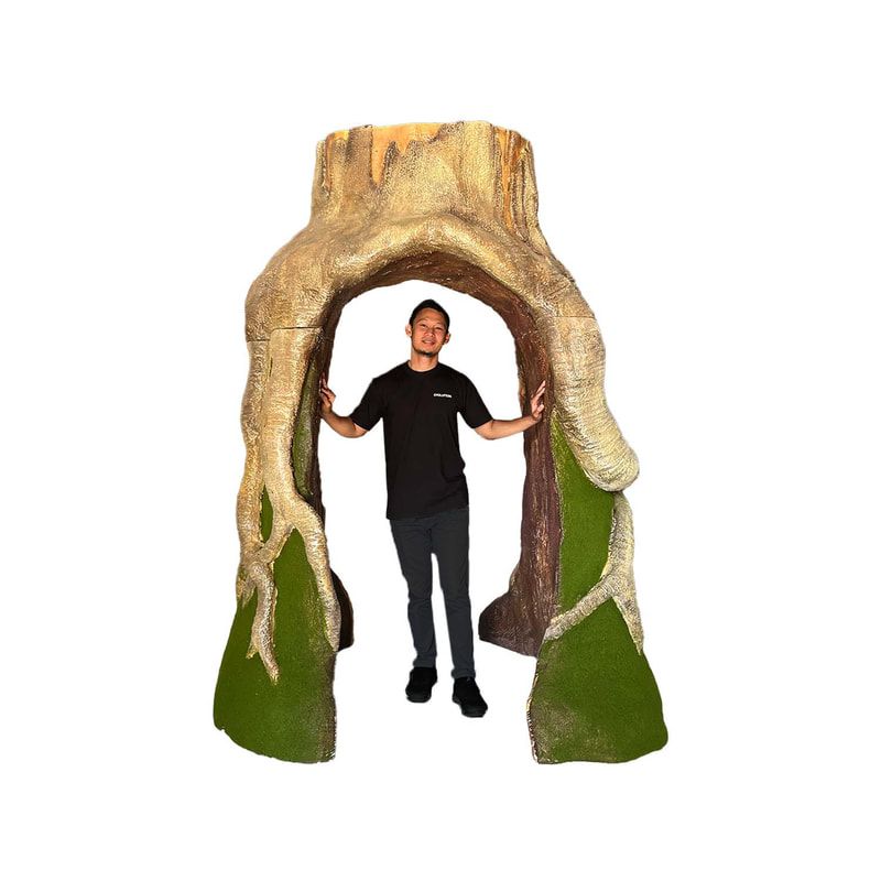 P-PH209-LI 240cm rabbit hole arch with life-like textured detail