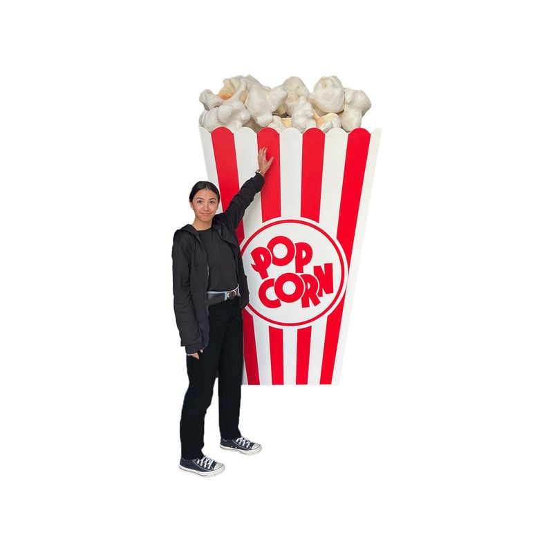 P-PH221-LI 250cm Giant popcorn box with popped corn